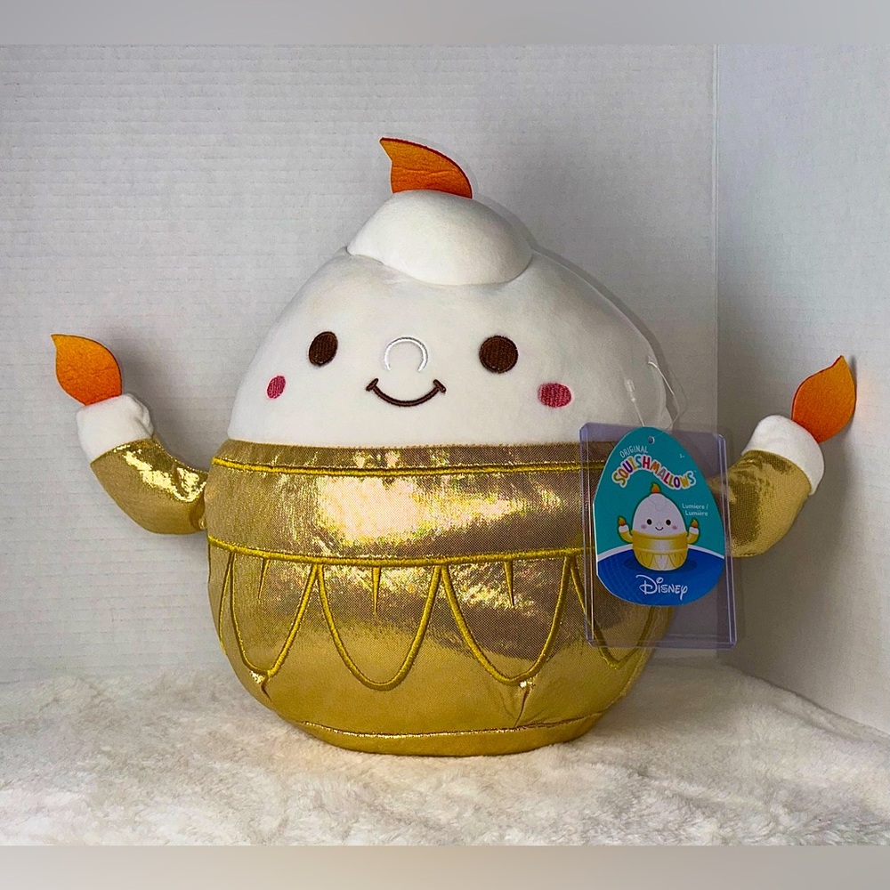 Disney Lumiere Beauty And Beast NWT Squishmallows Stuffed Plush Kellytoy 10in